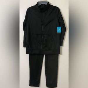 Pro Player Boy 2pcs Tricot jogger/Top front kangaroo pockets black.10/12